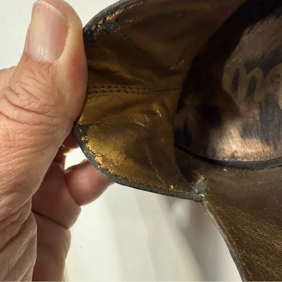 Sam Edelman Black Patent Leather Heels Women’s 9M - Picture 12 of 16